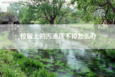 校服上的污渍洗不掉怎么办