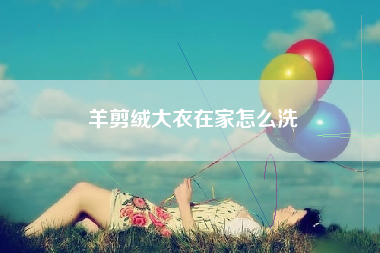 羊剪绒大衣在家怎么洗