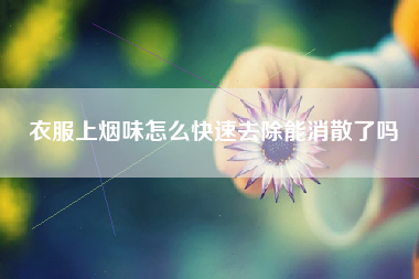 衣服上烟味怎么快速去除能消散了吗