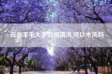双面羊毛大衣如何清洗,可以水洗吗