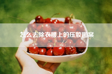 怎么去除衣服上的压胶图案