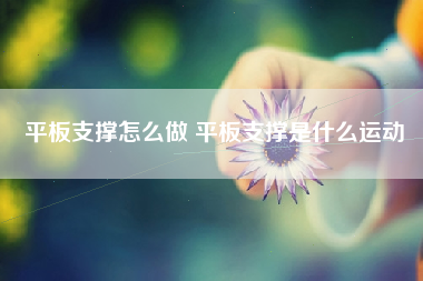 平板支撑怎么做 平板支撑是什么运动