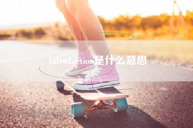 Introduction是什么意思