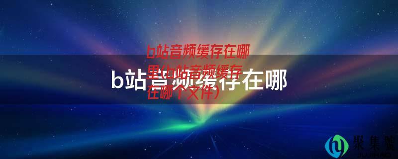b站音频缓存在哪里(b站音频缓存在哪个文件)