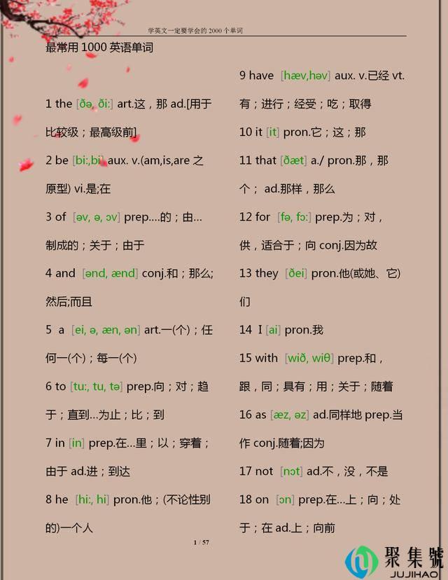 班主任推荐:常用的“1000个”英语单词,建议打印,孩子照着背