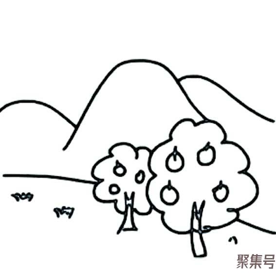 关于秋天的图画简笔画大全加上词句（文案素材)