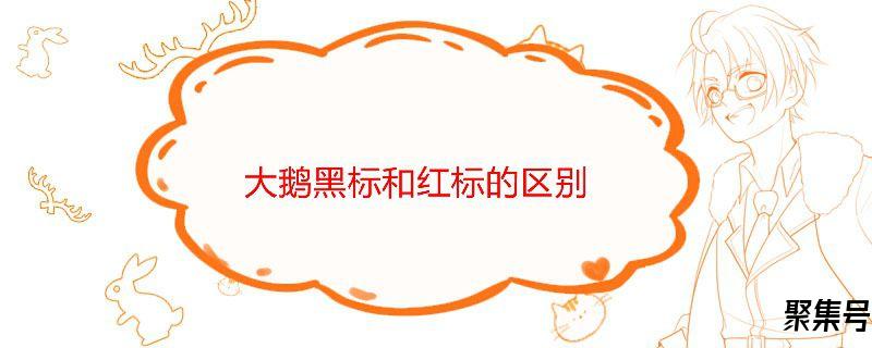大鹅黑标和红标的区别(加拿大鹅黑标和红标的区别)