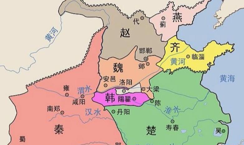 战国七雄分布图(战国七雄)