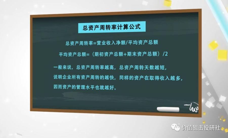 总资产周转率(总资产周转率计算公式)