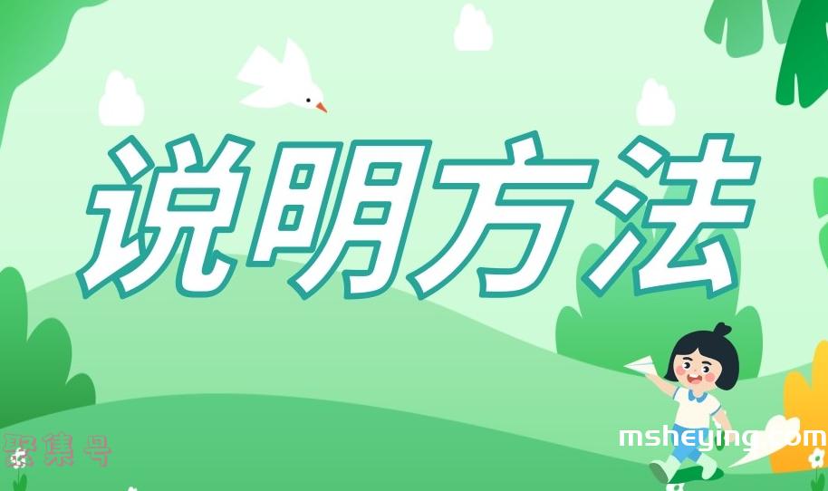 说明方法有哪些(说明方法及作用答题技巧)