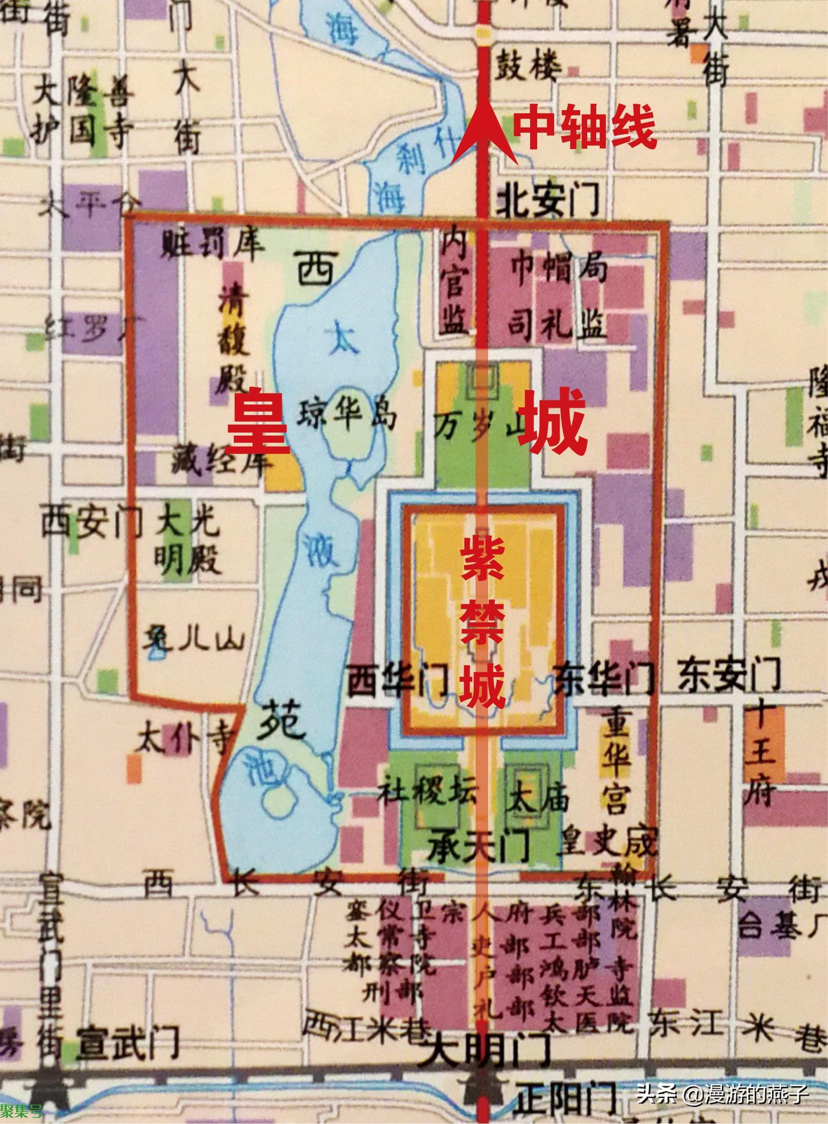 北京故宫旅游地图+平面图_北京旅游地图库
