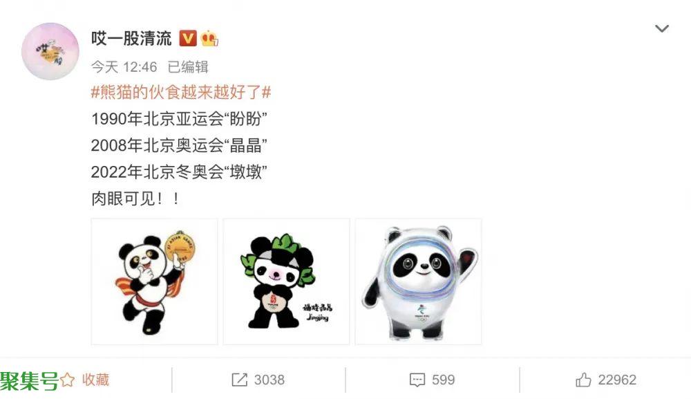 盼盼晶晶墩墩逐年圆润(盼盼的原型大熊猫巴斯)
