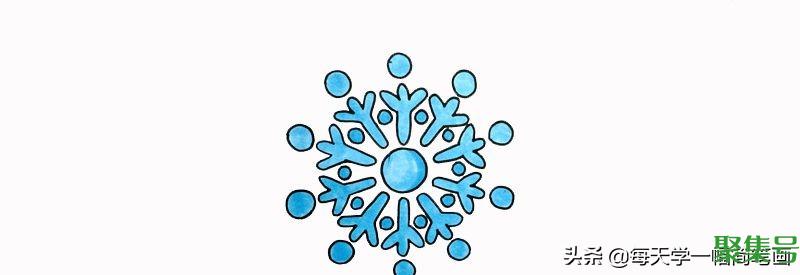 雪花简笔画（简单又好看的雪花画法）