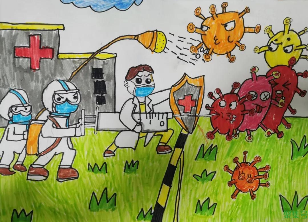 【童心战疫】防yi宣传出新招 萌娃手绘画报助力yi情防控