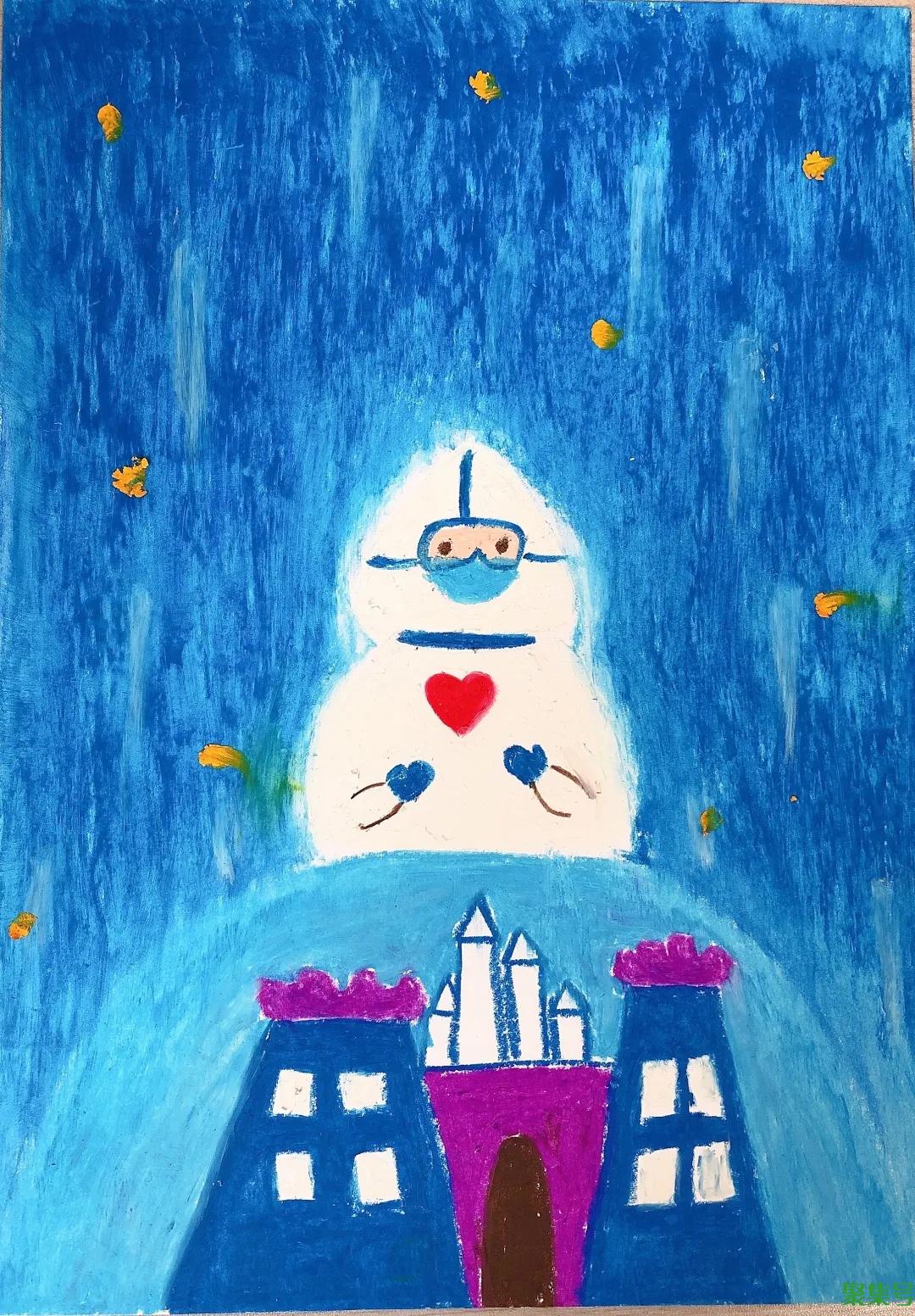 【童心战疫】防yi宣传出新招 萌娃手绘画报助力yi情防控