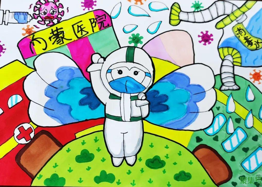 【童心战疫】防yi宣传出新招 萌娃手绘画报助力yi情防控