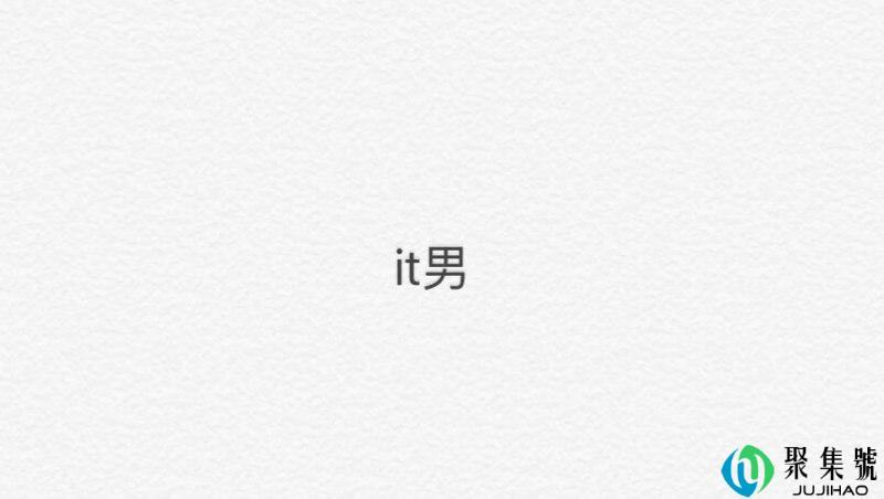 it男的特点