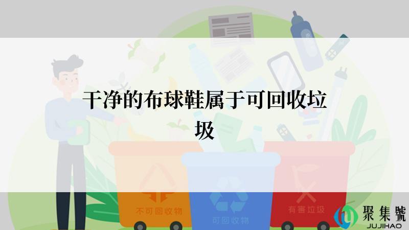 干净的布球鞋属于可回收垃圾