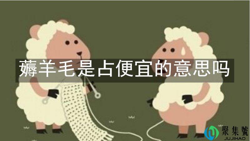 薅羊毛是占便宜的意思吗