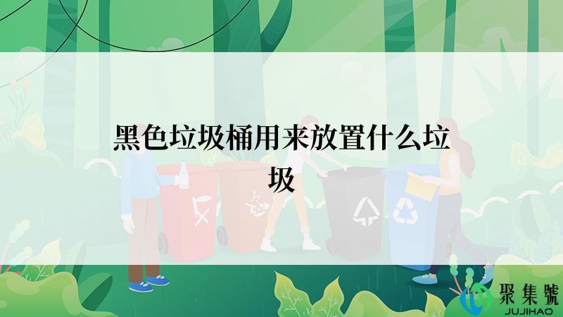 黑色垃圾桶用来放置什么垃圾