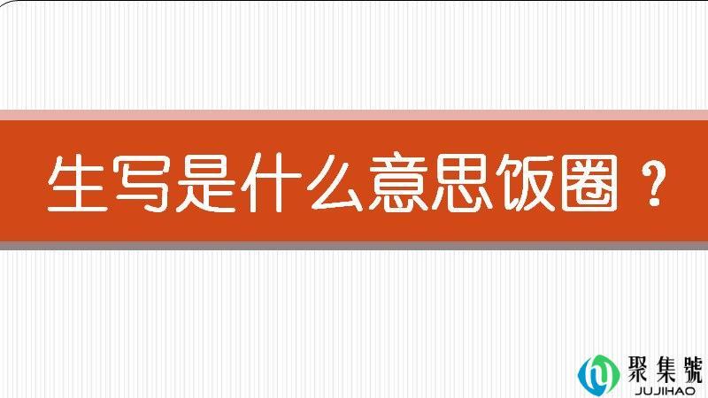 生写是什么意思饭圈