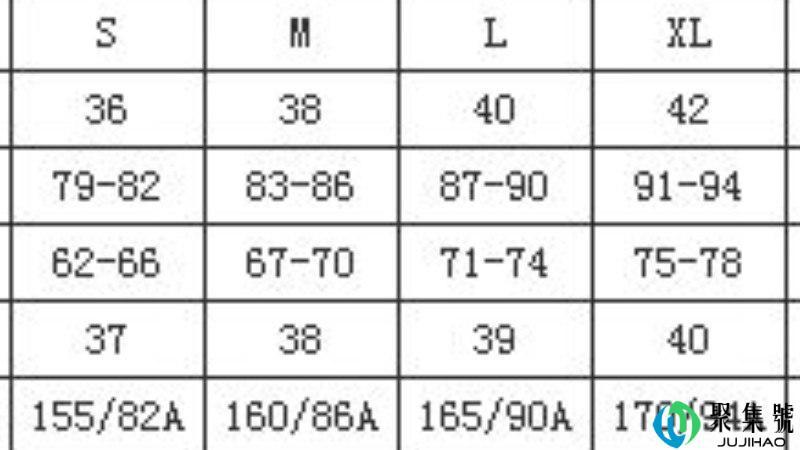 s,m,l,分别是哪些号