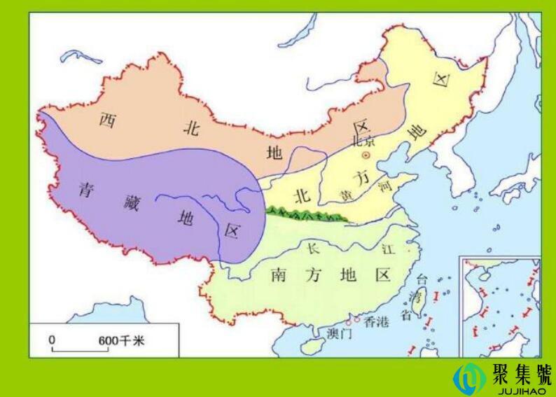 青藏地区与西北地区的分界线