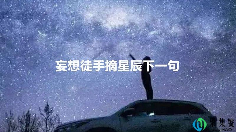 妄想徒手摘星辰下一句