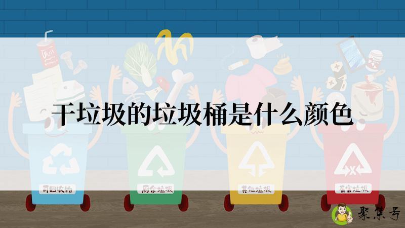 干垃圾的垃圾桶是什么颜色