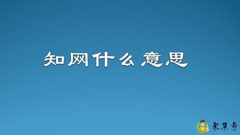 知网什么意思