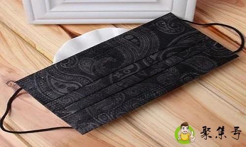 黑色一次性口罩的正确戴法