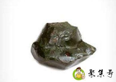 放大后的玻璃陨石特征