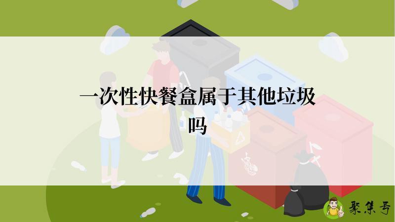 一次性快餐盒属于其他垃圾吗
