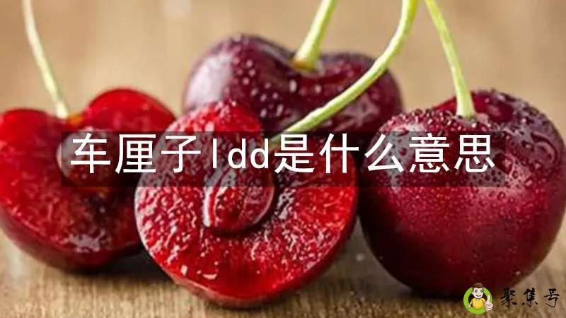 车厘子ldd是什么意思