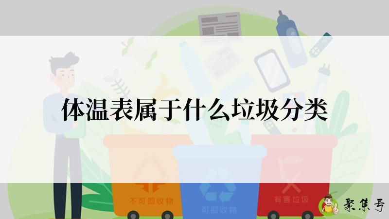 体温表属于什么垃圾分类