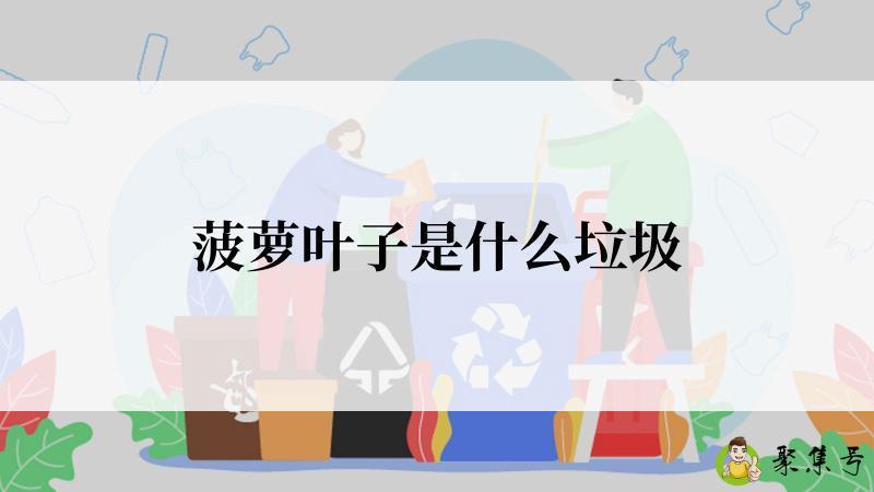 菠萝叶子是什么垃圾