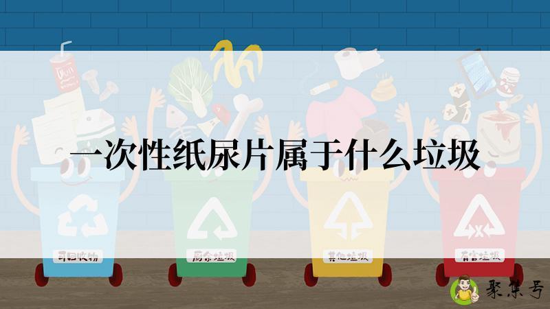 一次性纸尿片属于什么垃圾