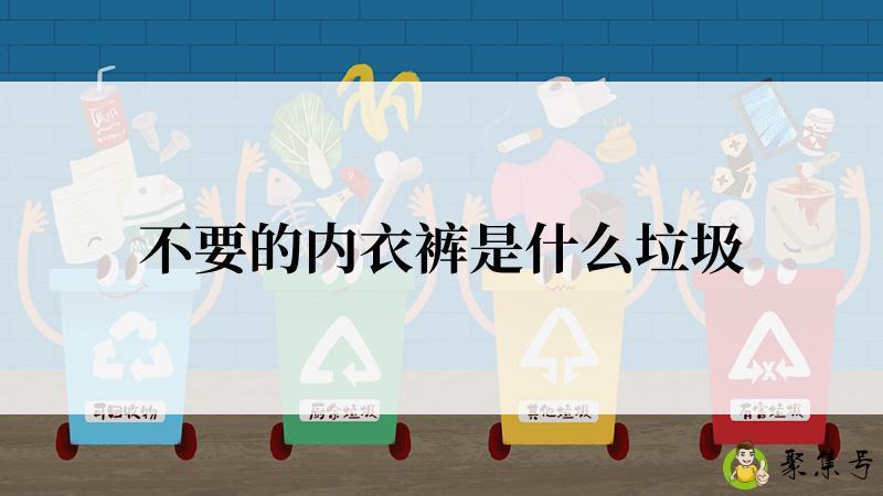 不要的内衣裤是什么垃圾