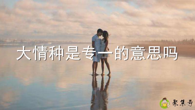 大情种是专一的意思吗