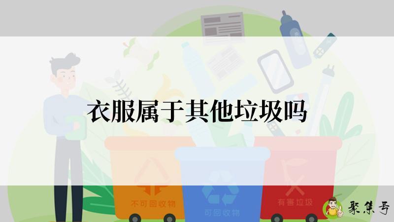 衣服属于其他垃圾吗