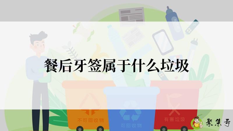 餐后牙签属于什么垃圾