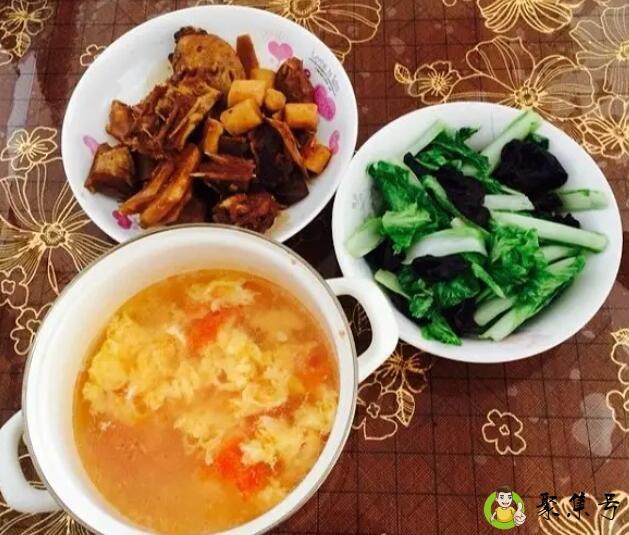 二菜一汤后面一句