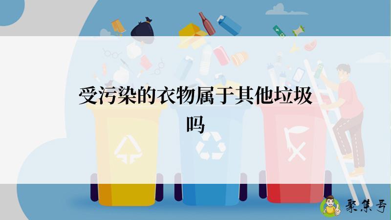 受污染的衣物属于其他垃圾吗