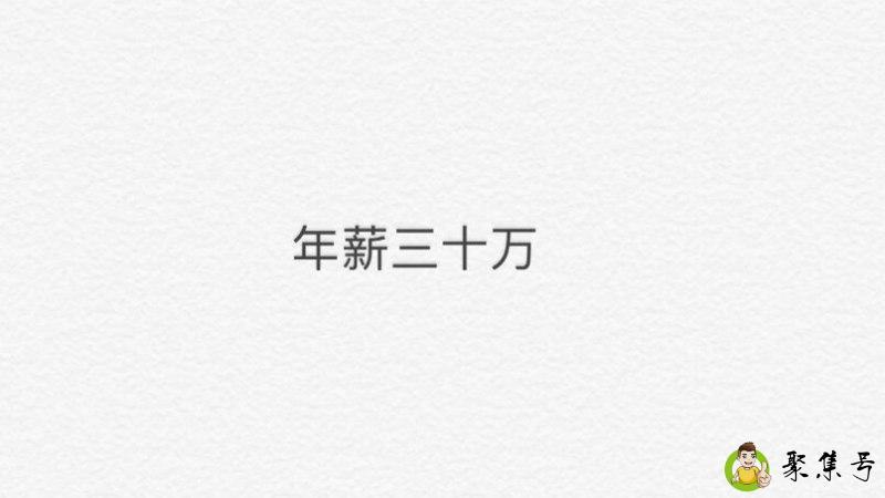 年薪三十万什么水平