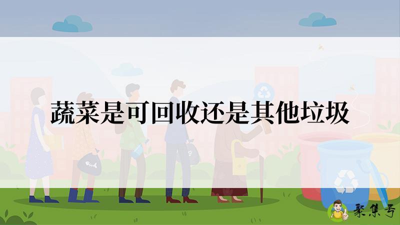 蔬菜是可回收还是其他垃圾