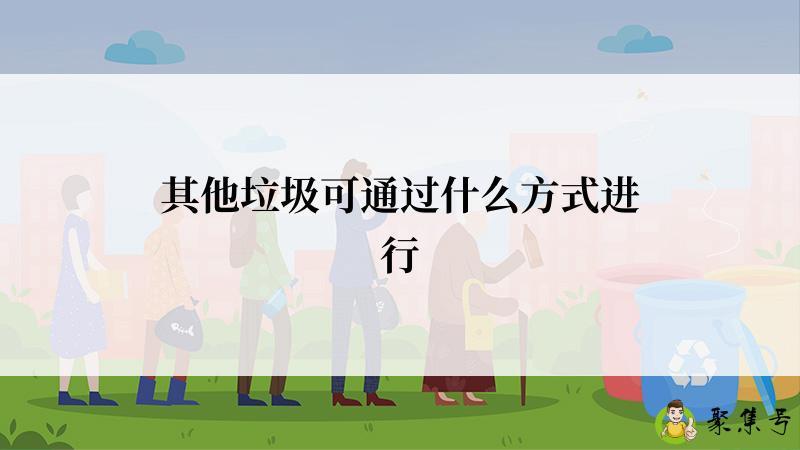 其他垃圾可通过什么方式进行