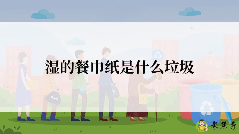 湿的餐巾纸是什么垃圾