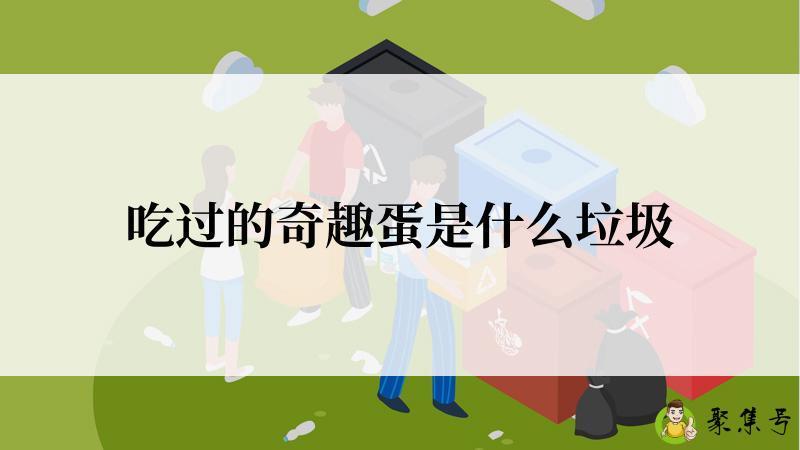 吃过的奇趣蛋是什么垃圾