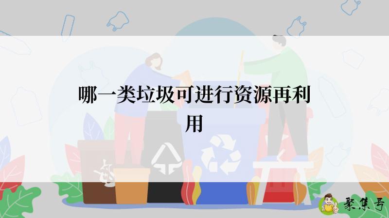 哪一类垃圾可进行资源再利用