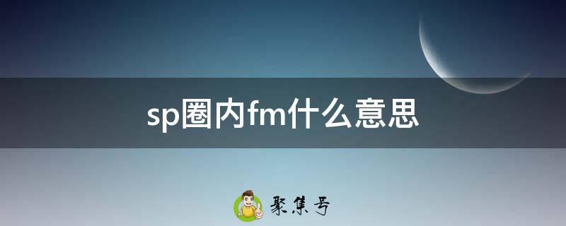 sp圈内fm什么意思